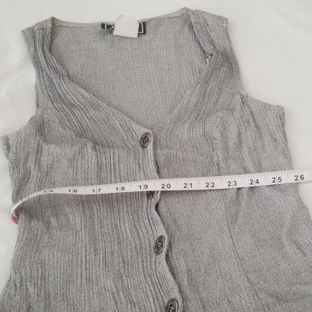 Vintage ladies vest 80s or 90s Rocker look, grunge